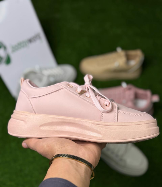 Women's casual sneakers (Pink)